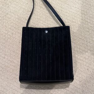 Steven Alan Black Suede Shoulder Bag